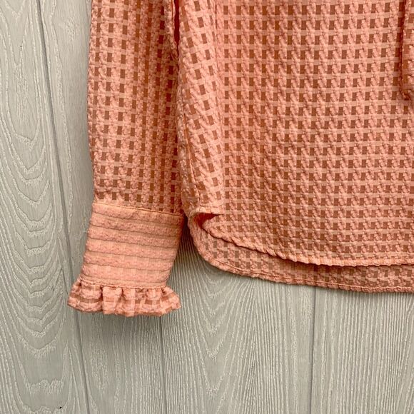 Chloe Kristyn Angela Top Blush Organza Size Small NWT - Picture 2 of 5